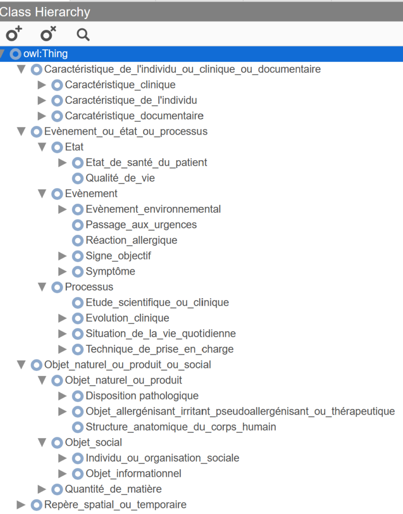 Version 3.0 de l'ontologie ALLERGIDOC